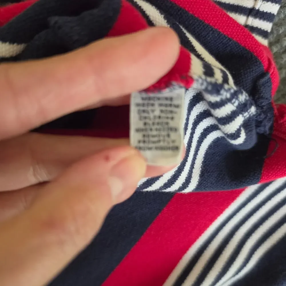 Ralph Lauren Polo Golf Men's XL Red Blue White Striped Short Sleeve Polo
